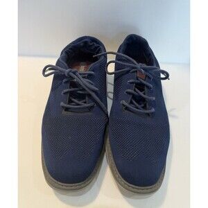 Mark Nason Hardee Dress Knit Oxford Wingtip Dress Shoes Navy Blue Men’s 10.5
